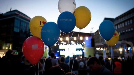 In Bonn wird die Wiedervereinigung mit einem Kinder- und Familienfest gefeiert.