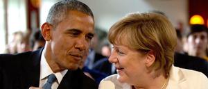 US-Präsident Barack Obama und Bundeskanzlerin Angela Merkel (CDU) im Sommer 2015 beim G7-Gipfel in Elmau.