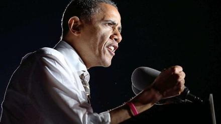 Barack Obama bei seiner Wahlkampf-Tour durch die USA.