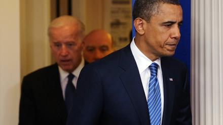 Sorgenvolle Miene bei US-Präsident Barack Obama.