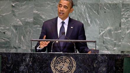 Barack Obama bei seiner Rede vor der UN-Vollversammlung
