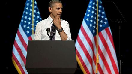 Im zweiten TV-Duell gegen Herausforderer Mitt Romey will sich Barack Obama steigern.
