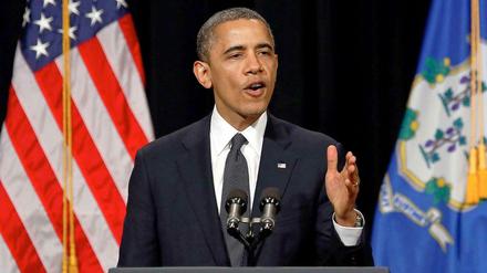 US-Präsident Barack Obama macht sich für ein Verbot von Sturmgewehren stark.
