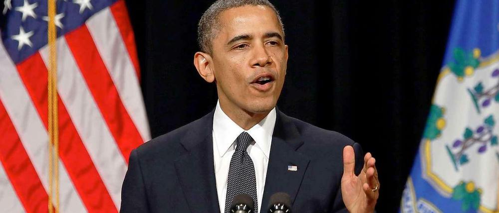 US-Präsident Barack Obama macht sich für ein Verbot von Sturmgewehren stark.