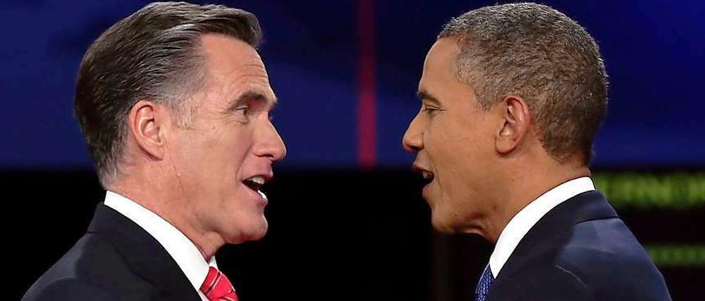 Im Duell: Mitt Romney will Barack Obama als US-Präsident beerben.