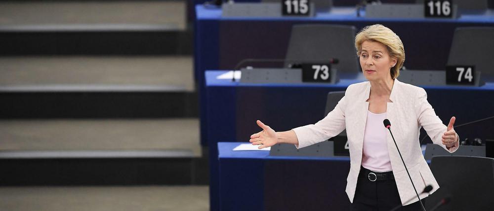 Ursula von der Leyern im Europäischen Parlament 