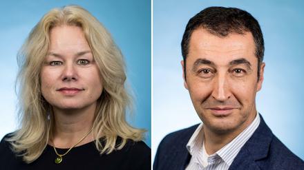 Ambitionen auf die Grünen-Fraktionsspitze: Kirsten Kappert-Gonther und Cem Özdemir