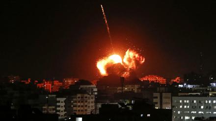 Israelischer Angriff auf Ziele der Hamas im Gazastreifen. 