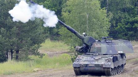 Die deutsche Panzerhaubitze 2000 ist in der Ukraine angekommen. 
