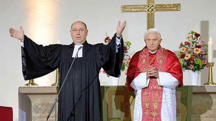 Bei seinem Deutschland-Besuch im September 2011 traf der Papst auch Protestanten.