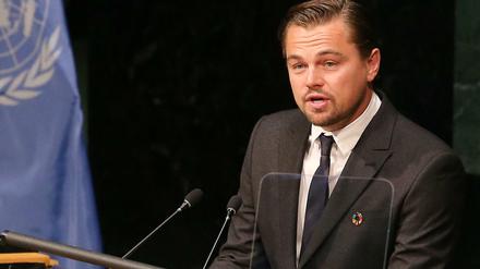 Leonardo DiCaprio - Schauspieler mit ethischer Mission., Hier beim Umweltgipfel in Paris 2016