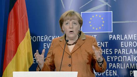Deutliche Worte fand Bundeskanzlerin Angela Merkel am Mittwoch vor dem Europäischen Parlament.
