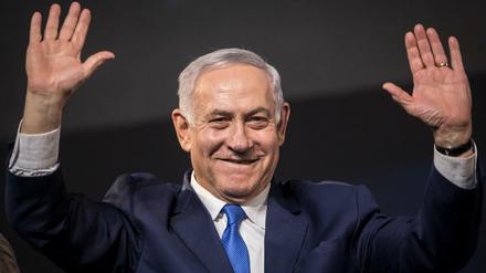 Das Strahlen des Siegers. Benjamin Netanjahu steuert auf seine fünfte Amtszeit zu.