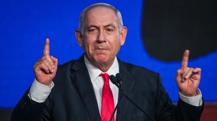 Benjamin Netanjahu, Ministerpräsident von Israel und Vorsitzender der rechtskonservativen Likud-Partei