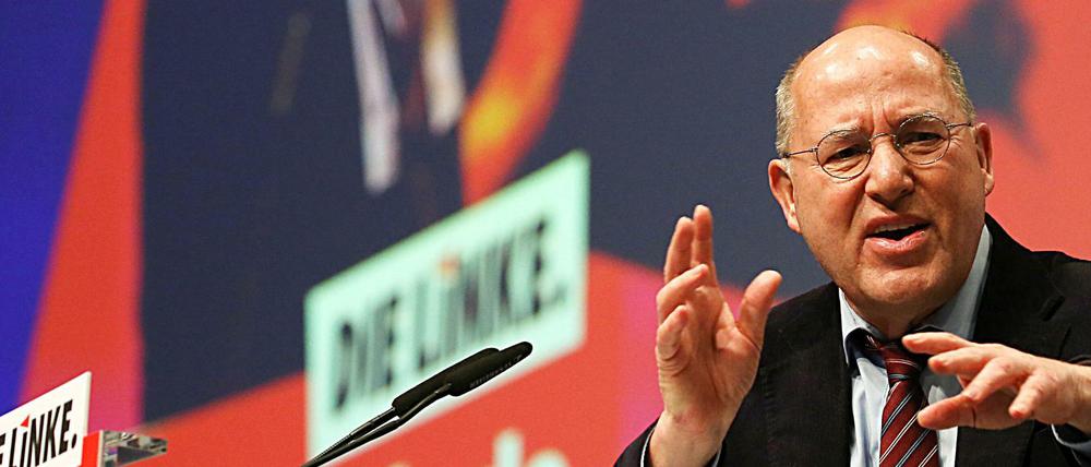 Als Vorsitzender der Europäischen Linken sprach Gregor Gysi am Samstag auf dem Parteitag in Bonn.