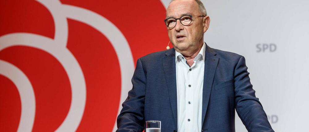 Seine Forderung nach Mitsprache in israelischen Sicherheitsbelangen kommt nicht gut an bei Union, FDP und Grünen: SPD-Koparteichef Norbert Walter-Borjans.