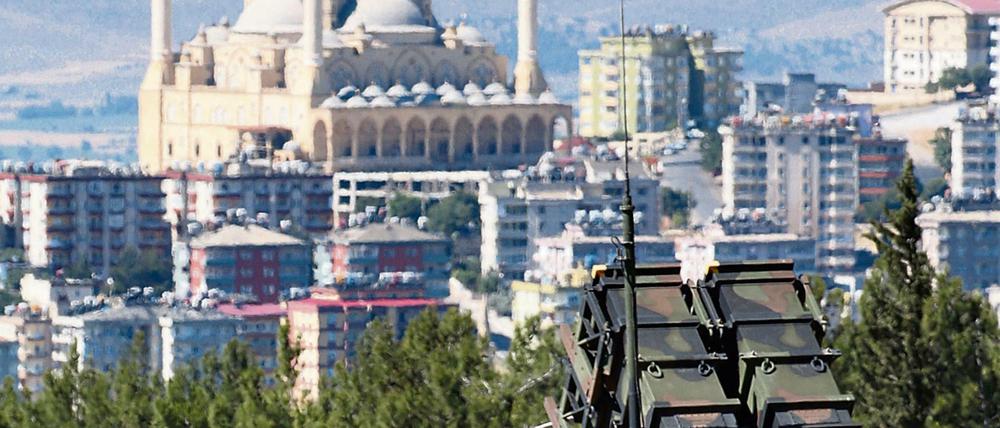 Patriot-Einheiten der NATO im türkischen Kahramanmaras im Jahre 2013.