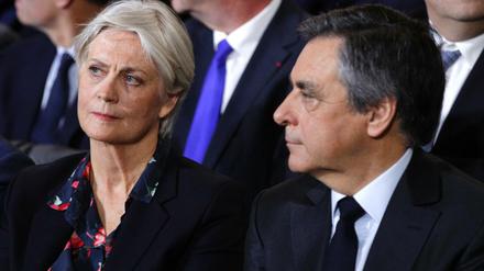 Der konservative französische Präsidentschaftskandidat François Fillon mit seiner Frau Penelope.