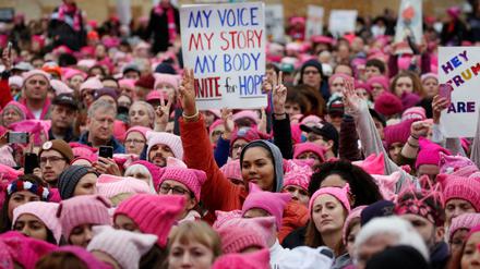 Teilnehmerinnen des Women's March im Januar 2017 in Washington 