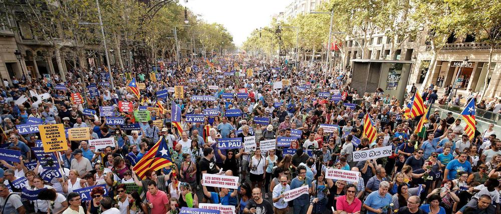 "Ich habe keine Angst" - die Menschen in Barcelona wollen sich dem Terror nicht beugen.