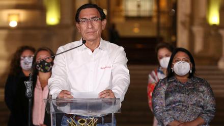 Des Amtes enthoben: Martín Vizcarra, Präsident von Peru