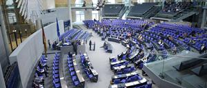  Der Plenarsaal des Bundestages
