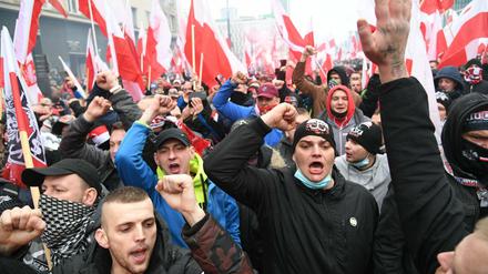 Nationalfeiertag in Polen: Nationalisten und Rechte in Warschau