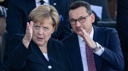 Die Richtung mitbestimmen: Polens Regierungschef Mateusz Morawiecki und Kanzlerin Angela Merkel. 