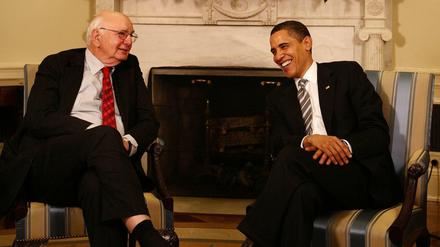 US-Präsident Barack Obama holte Paul A. Volcker, um die Banken zu regulieren.