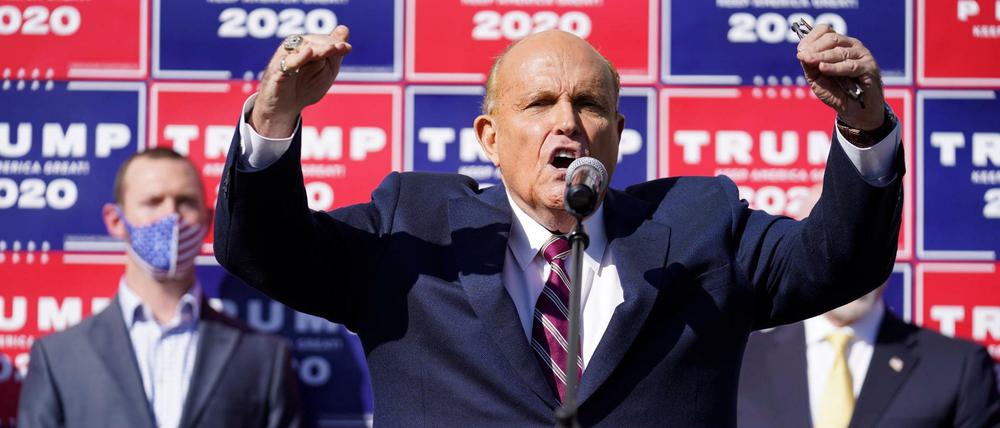 Der ehemalige New Yorker Bürgermeister Rudy Giuliani, Trumps persönlicher Anwalt 