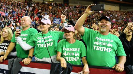 "Farmer für Trump": Anhänger des US-Präsidenten bei einer Veranstaltung in Iowa