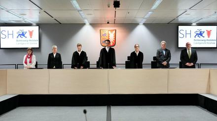 Der Prozess gegen die ehemalige KZ-Sekretärin findet vor dem Landgericht Itzehoe statt.