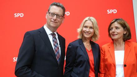 Die SPD-Spitze Schäfer-Gümbel, Schwesig, Dreyer 