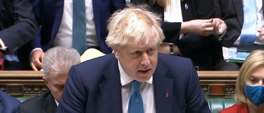 Boris Johnson, Premierminister von Großbritannien, im Unterhaus