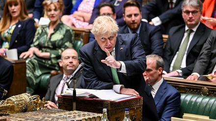 Britischer Premierminister Boris Johnson spricht im House of Commons in London