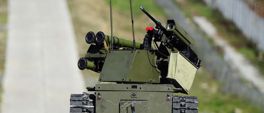 Plattform M nennt sich dieser Killer-Roboter den die russische Armee erprobt.