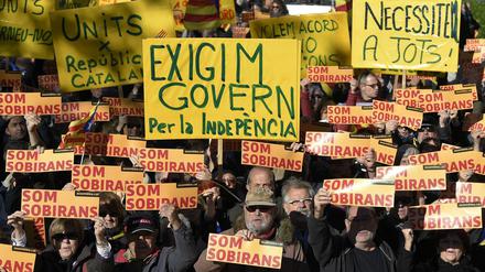 Kataloniens Abstimmungsergebnis für die Unabhängigkeit von Spanien Ende Oktober wurde aufgehoben.