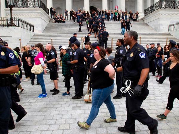 Festnahme von Demonstranten in Washington