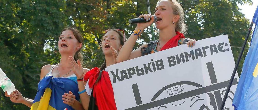 Protestler fordern die ein "Lustrationsgesetz", also die Entfernung belasteter Altkader aus dem politischen System der Ukraine. Das Gesetz kam auch. Doch die alten Seilschaften sind stark - und neue kommen hinzu.