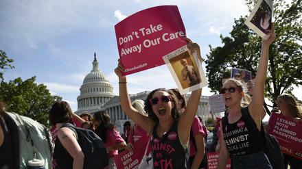 Protest gegen die Abschaffung von "Obamacare" in Washington 