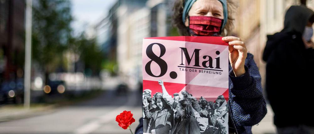 Proteste am 8. Mai zum 75. Tag der Befreiung vom Faschismus. Zu den Kundgebungen hatte die VVN-BdA aufgerufen. 
