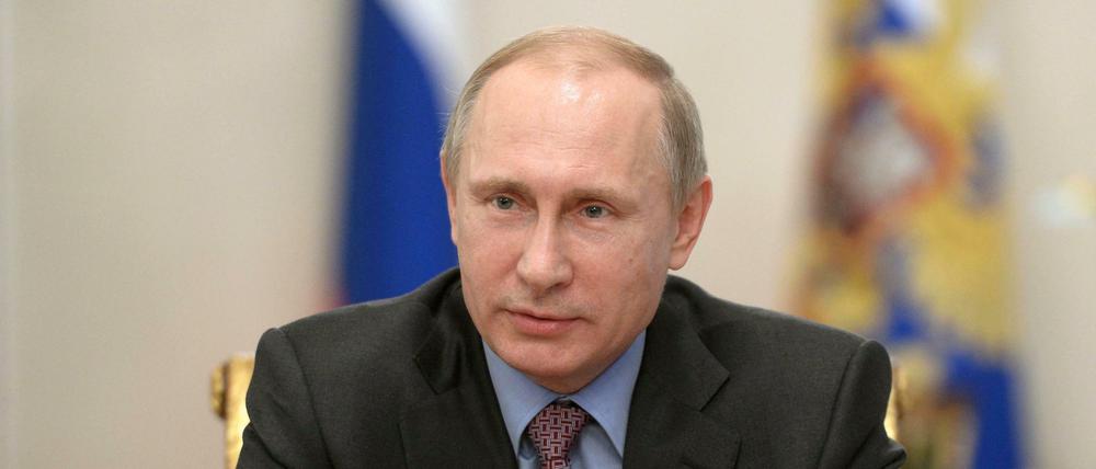 Russlands Präsident Wladimir Putin bei einer Sitzung am 13. Februar 2015