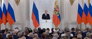 Am 18. März 2014 hielt Präsident Putin vor der Duma seine Rede zur Krim-Annexion.