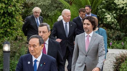 Die Regierungschefs der G7-Staaten.