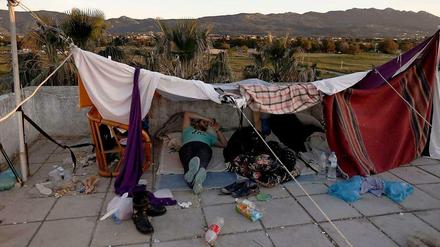 Auf der griechischen Insel Kos leben viele Flüchtlinge auf der Straße.