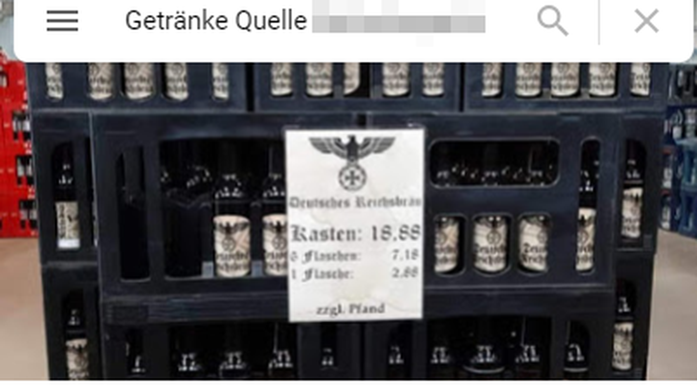 Nazi-Bier für 18,88 Euro: Getränkemarkt in Sachsen-Anhalt verkauft  „Deutsches Reichsbräu“