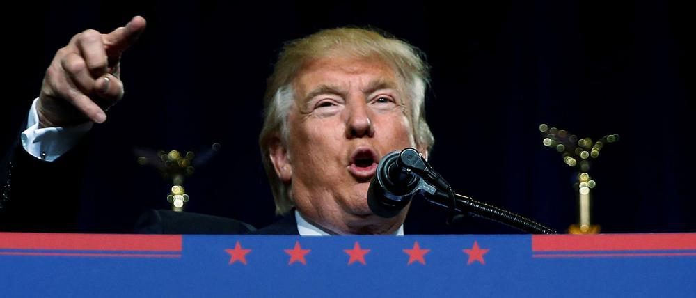 Macht Front gegen Einwanderer: US-Präsidentschaftskandidat Donald Trump