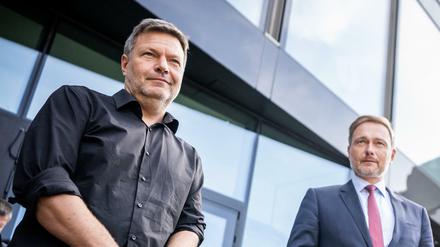 Finanzminister kann nur einer werden: Grünen-Chef Robert Habeck und der FDP-Vorsitzende Christian Lindner.
