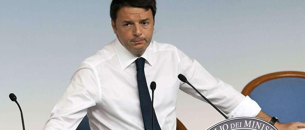Der 39-jährige Matteo Renzi ist seit dem vergangenen Februar Ministerpräsident in Italien.