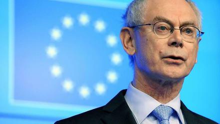 EU-Ratspräsident Herman Van Rompuy glaubt nicht, dass Europa mit den Asylbewerbern überfordert ist.